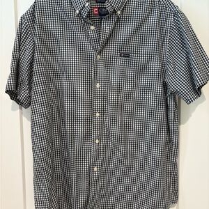 Chaps Easy Care Short Sleeve Button-Down Shirt – Size L/G